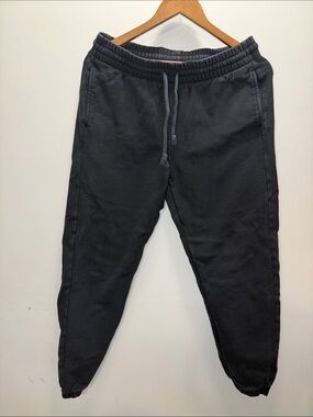 TNA Extra, Heavy Fleece Charcoal Black Boyfriend Fleece Highwaist Size M 39Lx28I